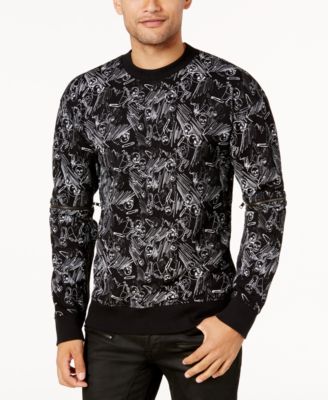 GUESS - Men's Skull & Pin Sweater