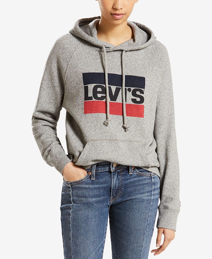 Levi's Cotton Batwing Graphic Hoodie - Macy's