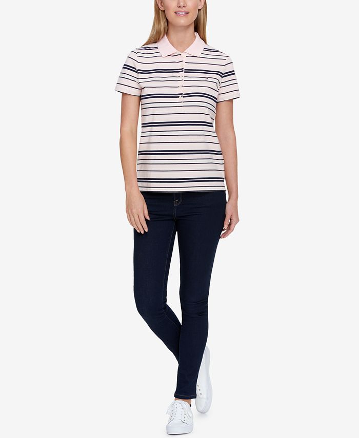 Tommy Hilfiger Quincy Striped Polo Top, Created for Macy's Macy's