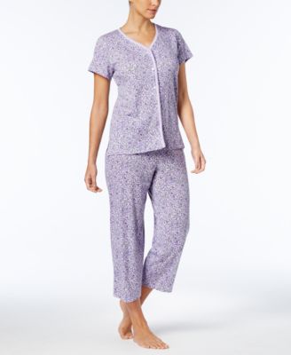 Charter Club - Petite Cropped Cotton Pajama Set, Created for Macy's