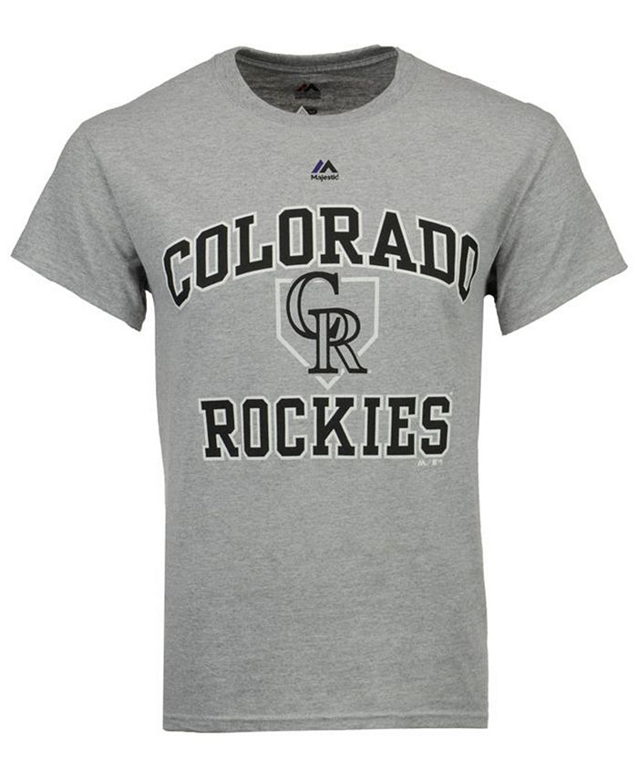 Colorado Rockies Black T-Shirt Mens Size Small by Majestic MLB