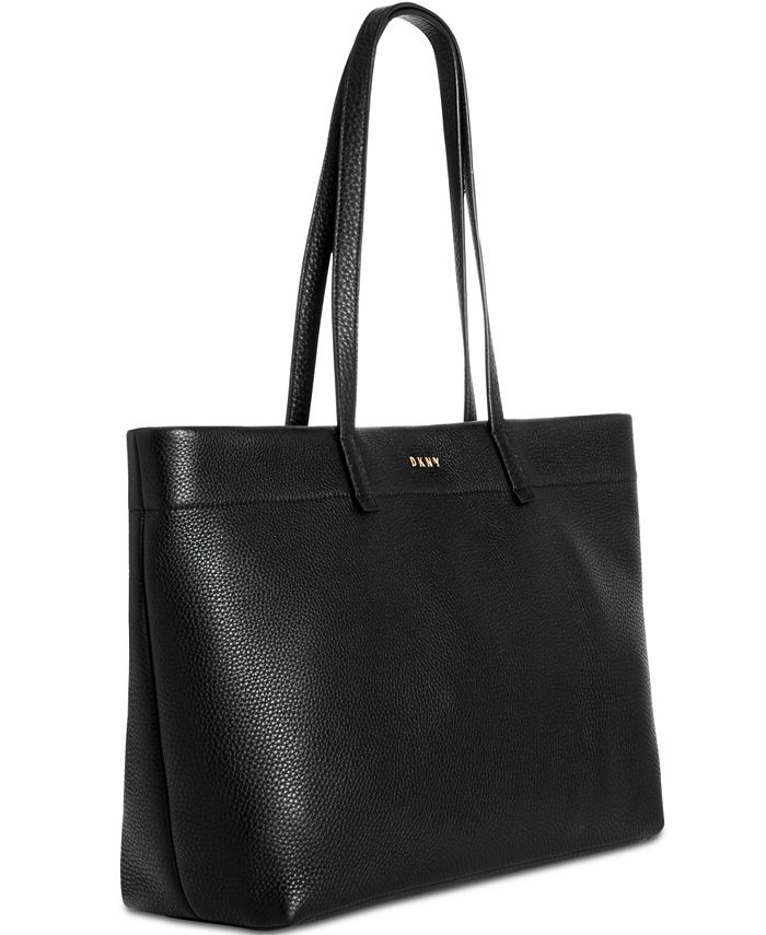 DKNY Deerskin Leather Extra-Large Open Tote, Created for Macy's - Macy's