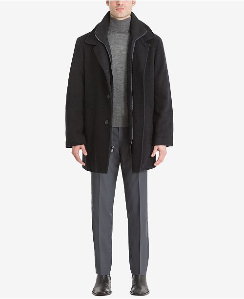 Calvin Klein Men's Big & Tall Coleman Overcoat & Reviews ...