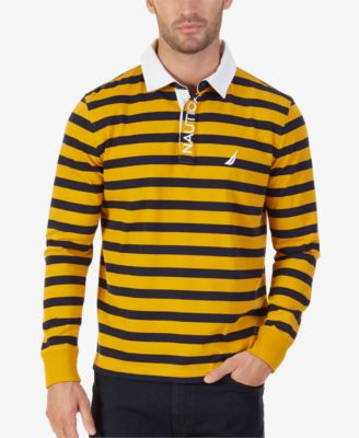 Nautica men's long sleeve polo best sale