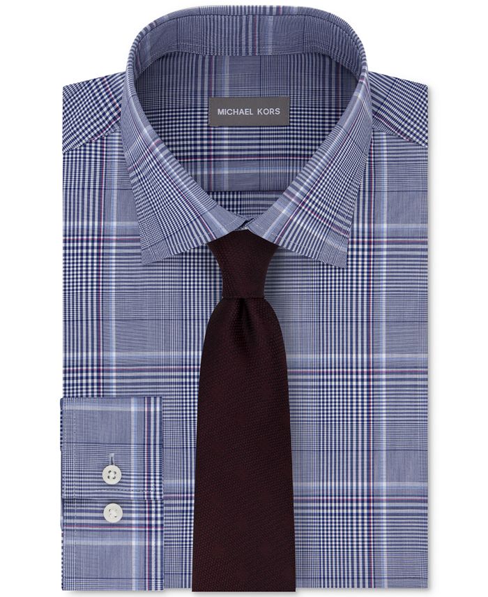 Michael Kors Men's Regular Fit Airsoft Stretch NonIron Performance