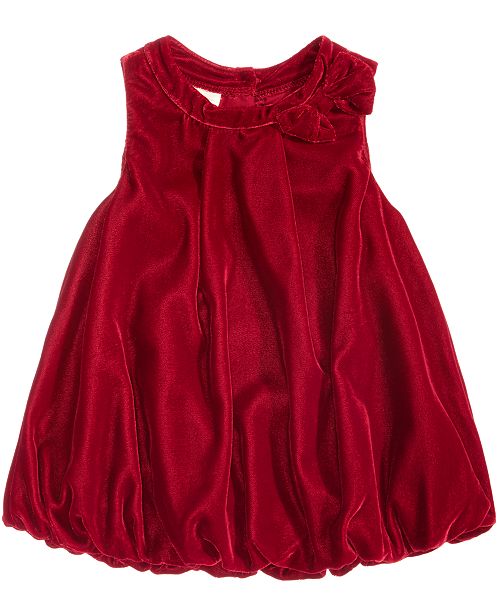First Impressions Velvet Bubble Dress, Baby Girls, Created for Macy's