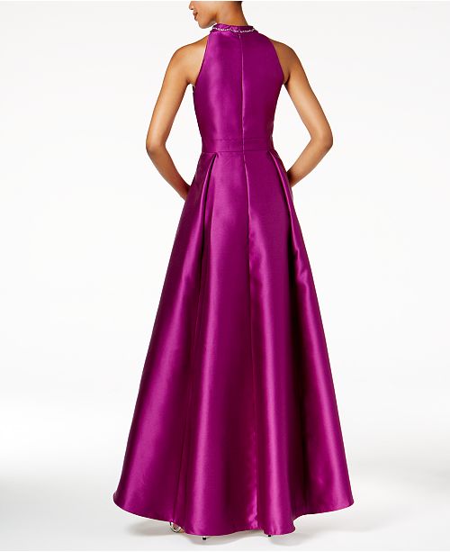 macys high low gown