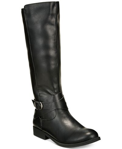 Style & Co Madixe Wide-Calf Riding Boots, Created for Macy's - Boots ...
