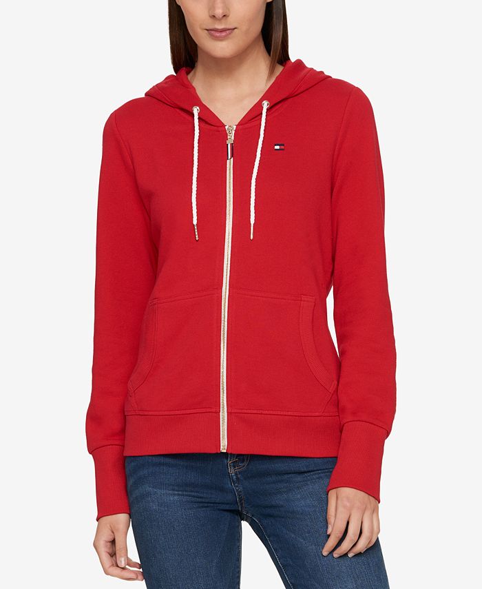 Tommy Hilfiger Women's Classic Logo Sweatshirt, Scarlet Red, 2X