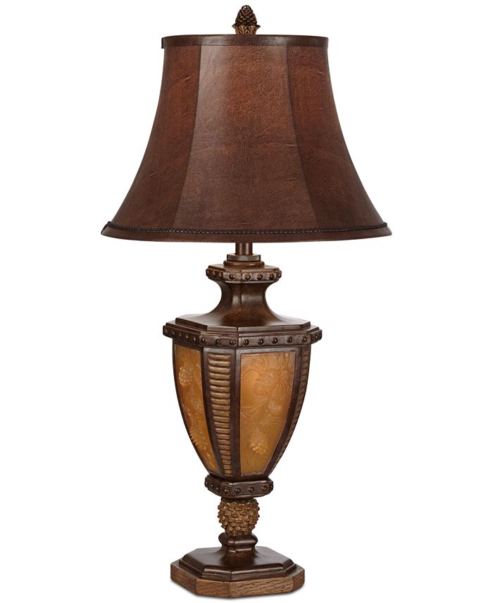 Pacific Coast Pine Cone Table Lamp With Nightlight - Macy's
