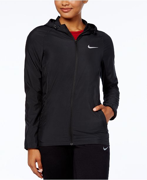 Nike Essential Hooded Running Jacket & Reviews - Jackets & Blazers ...