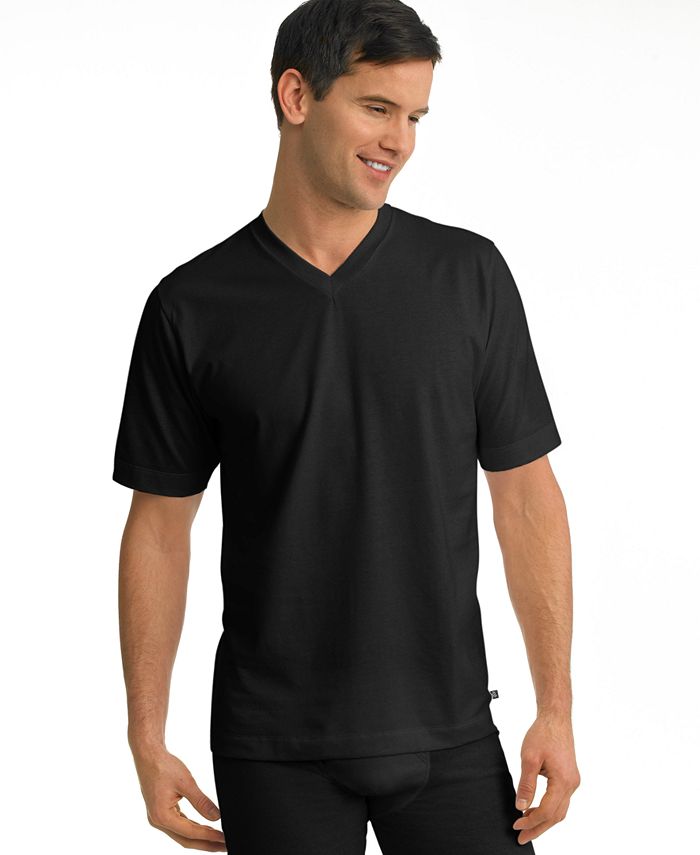Jockey men's underwear, stay cool tagless v neck Undershirts 2 pack