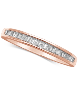 image of Diamond Baguette Gold Band (1/7 ct. t.w.) in 14k White Gold, Gold, or Rose Gold