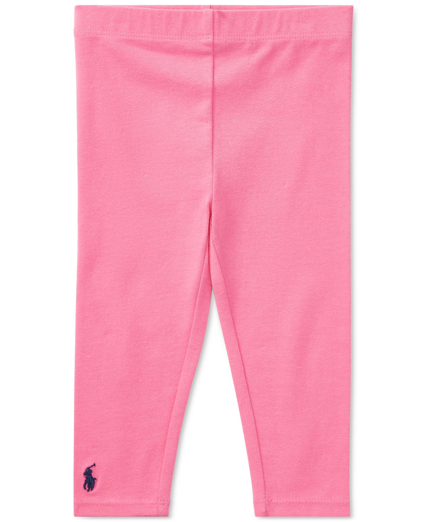 Леггинсы Polo Ralph Lauren Stretch Cotton Leggings для девочек-малышей, цвет: Розовый — фото 1