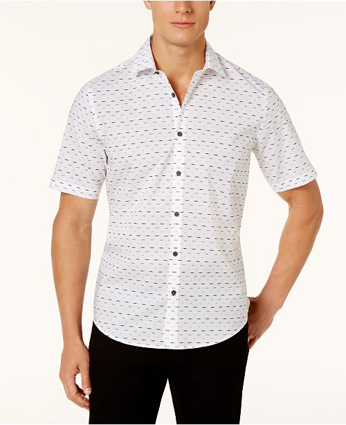 Alfani Men's Printed Shirt, Created for Macy's & Reviews Casual