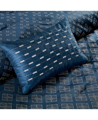 Biloxi Jacquard Geometric 7-Pc. Comforter Set, Queen