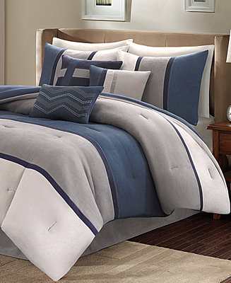 Taupe Brown Details about   Madison Park Palisades King Size Bed Comforter Set Bed In A Bag 