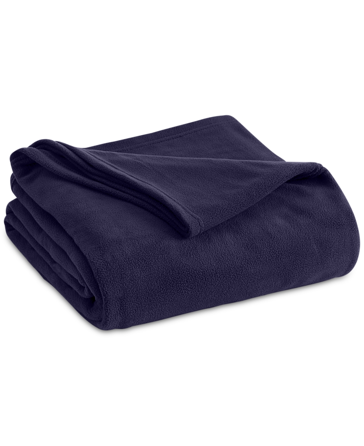 Vellux Brushed Microfleece King Blanket Bedding In Navy