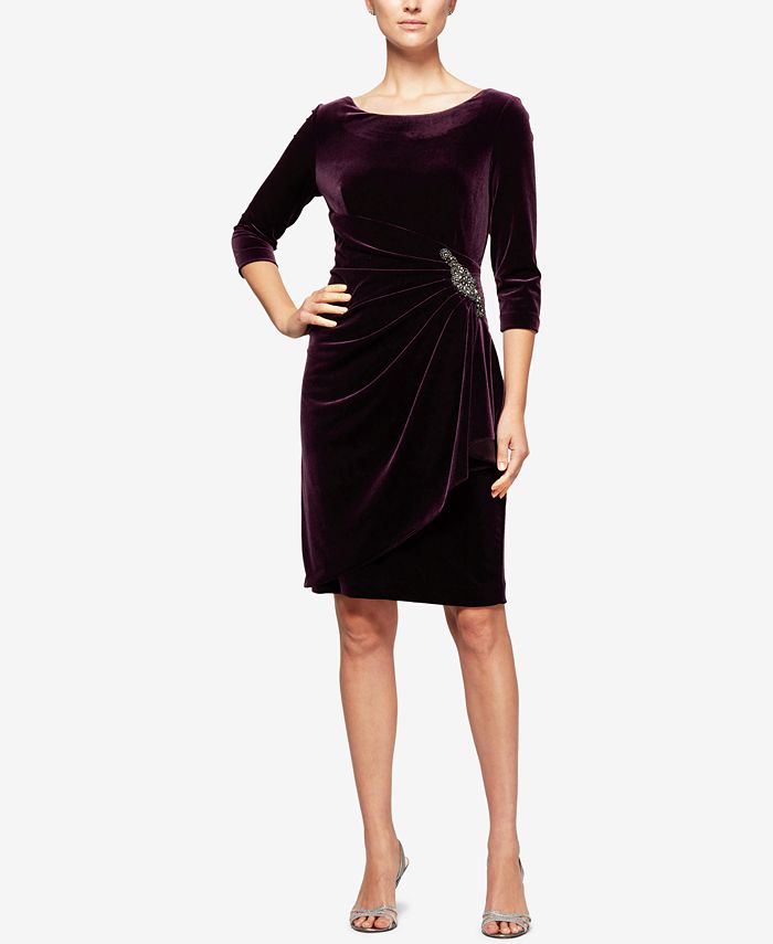 alex evenings velvet dresses