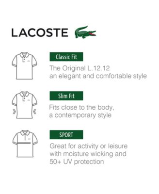lacoste mens polo shirt size guide off 