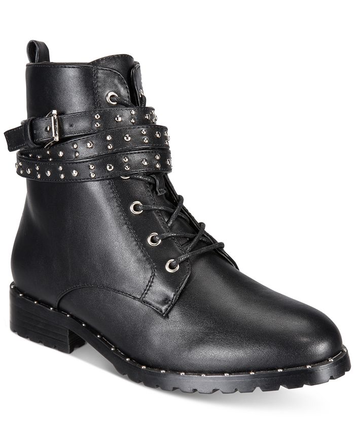 Wanted Spiral Lace-Up Booties - Macy's