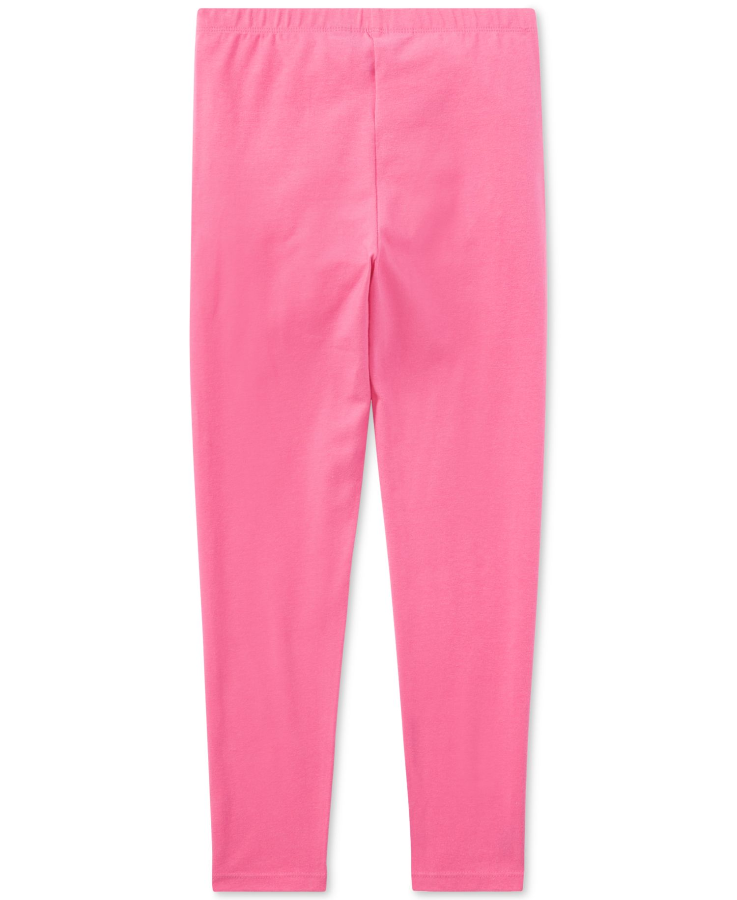 Big Girls Embroidered Pony Stretch Cotton Leggings