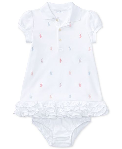 Polo Ralph Lauren Ralph Lauren Baby Girls Embroidered Polo Dress