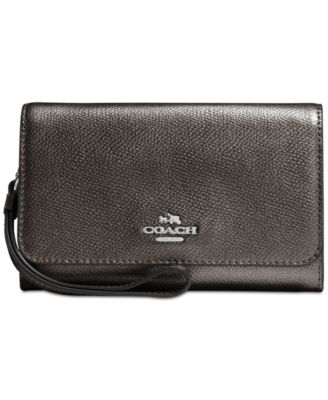 coach boxed phone clutch