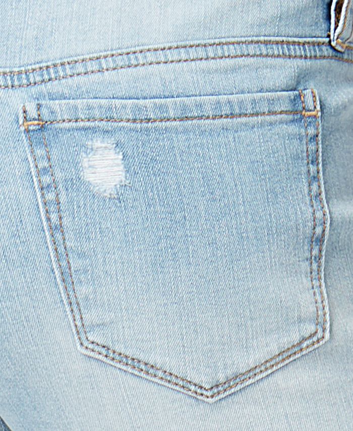 Dollhouse Juniors' Ripped Cropped Flare Jeans Macy's