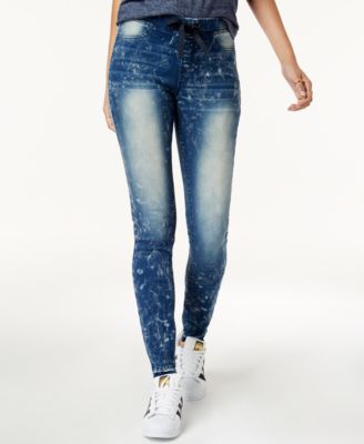Black Daisy - Juniors' Shay Splattered Pull-On Jeggings