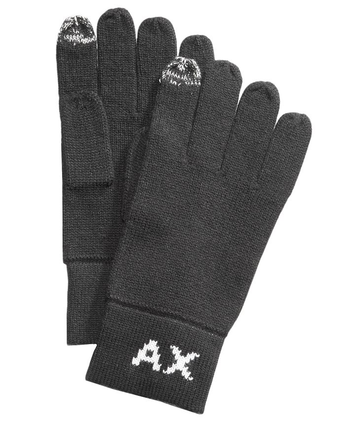 Armani Exchange Men's Letter Knit Gloves & Reviews - Hats, Gloves & Scarves  - Men - Macy's