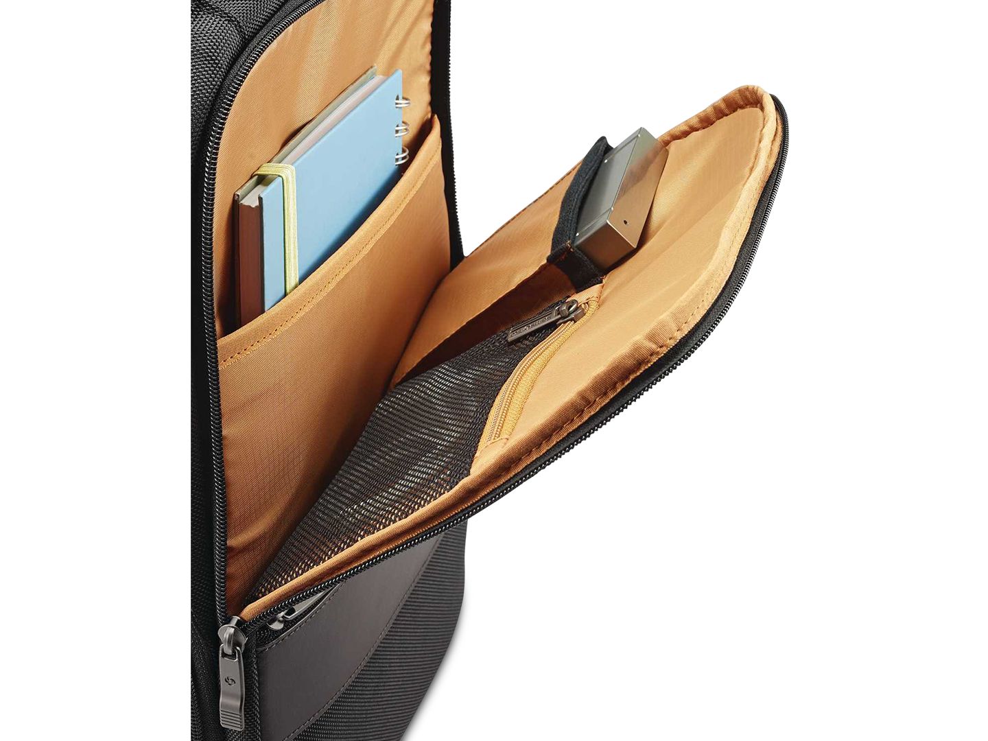 Рюкзак Samsonite Kombi 16", цвет: Чёрный / Коричневый — фото 7