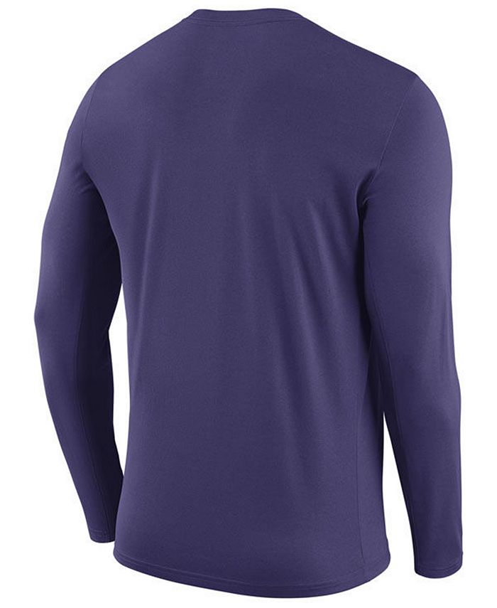 Nike Men's TCU Horned Frogs Legend Sideline Long Sleeve T-Shirt - Macy's