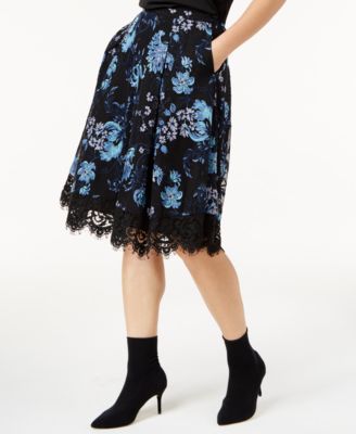 Sachin & Babi - Embroidered A-Line Skirt