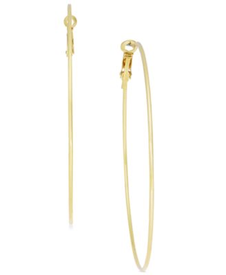 I.N.C. International Concepts - Gold-Tone Skinny Hoop Earrings