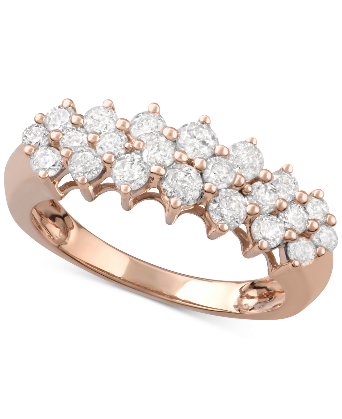 Shop Macy's Diamond Band (1 Ct. T..w) In 14k Gold Or Rose Gold