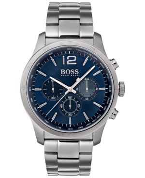 Boss Men'S Chronograph Professional Stainless Steel Bracelet Watch 42Mm ...