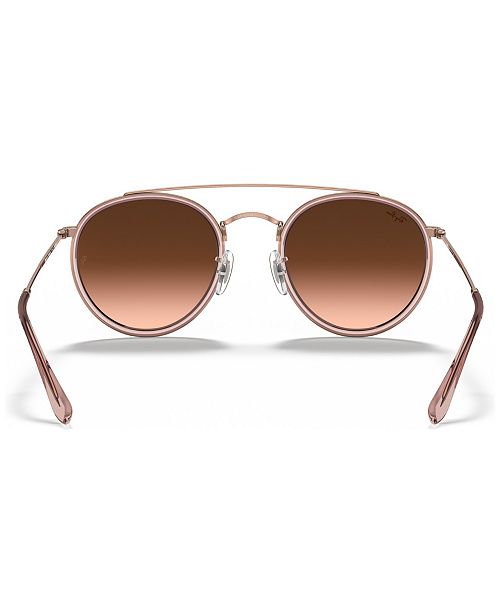 Ray-Ban Sunglasses, RB3647N ROUND DOUBLE BRIDGE & Reviews - Sunglasses ...
