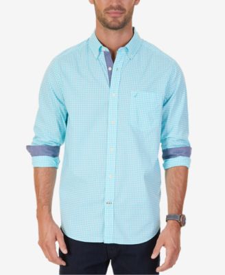 Nautica - Men's Classic-Fit Stretch Gingham Shirt
