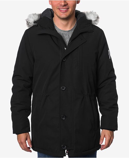 Halifax HFX Men's FauxFurTrimmed Jacket & Reviews Coats & Jackets