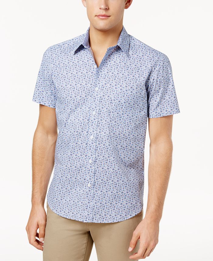 ConStruct Con.Struct Men's Floral Shirt, Created for Macy's - Macy's