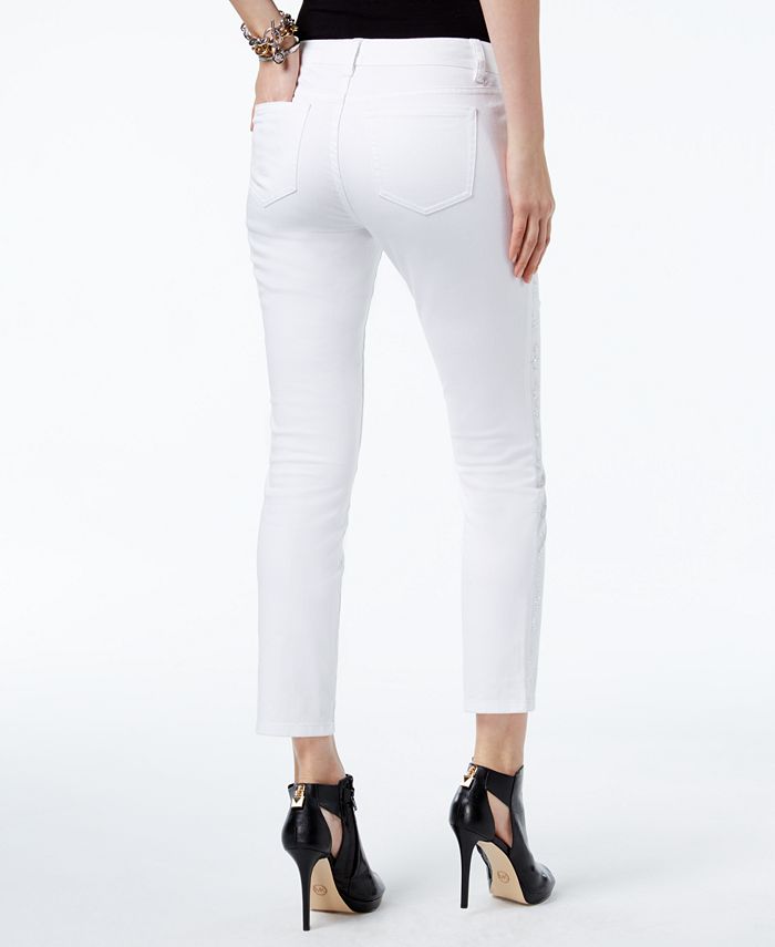 Michael Kors Petite Star-Gem Skinny Jeans - Macy's