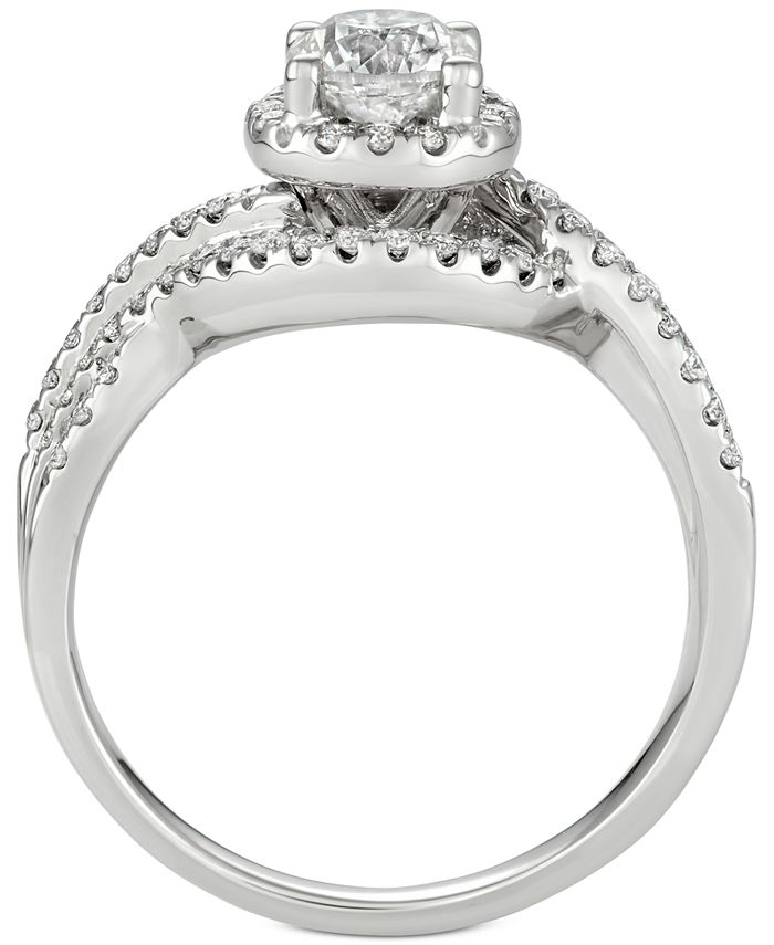 Macy's Diamond Swirl Engagement Ring (11/5 ct. t.w.) in 14k Gold Macy's