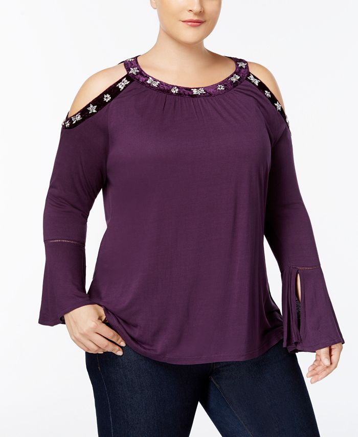 Macy's inc deals plus size tops