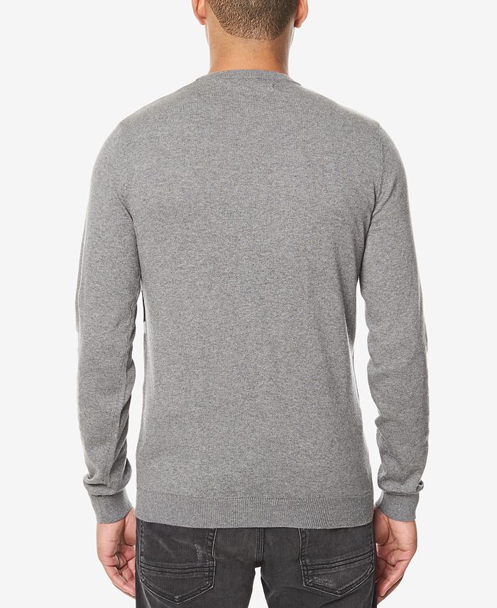Sean John Men's Big & Tall Geometric Intarsia Sweater - Macy's