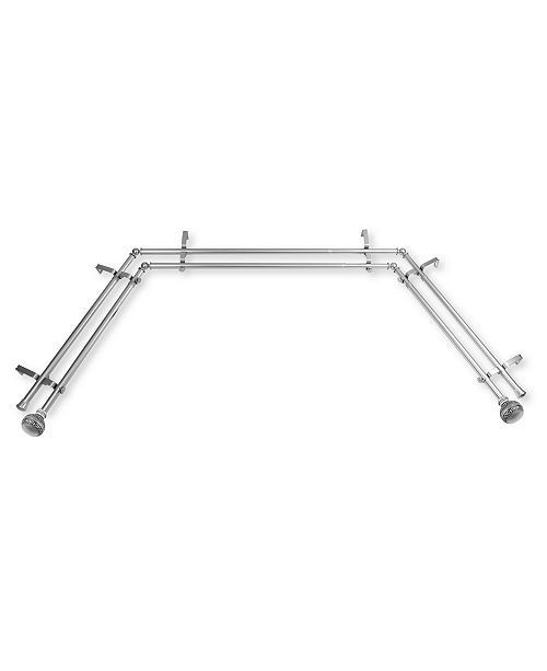 Rod Desyne Ornament 13 16 Double Bay Window Curtain Rod 20 36