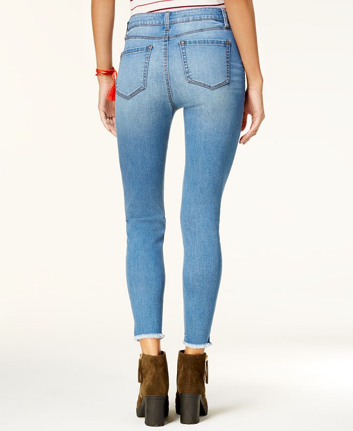 Tinseltown Juniors' HighWaist Ripped Skinny Jeans Macy's