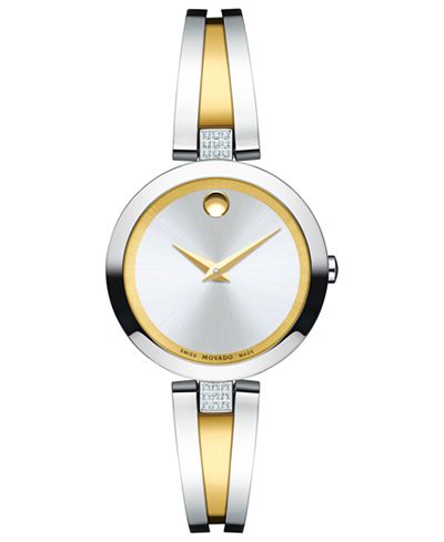 movado bangle watch with diamonds