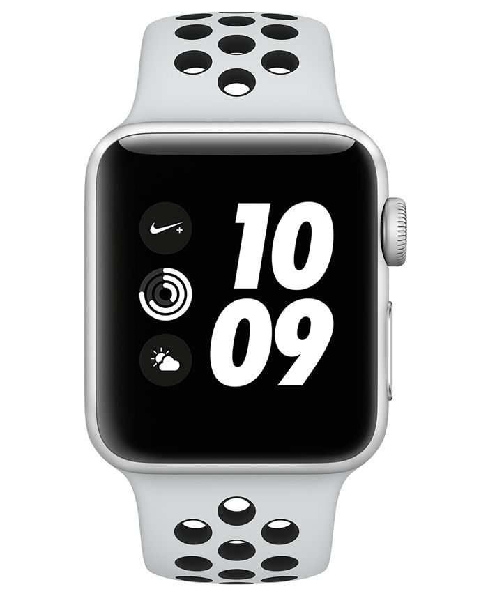 Apple Watch Nike+ (GPS), 38mm Silver Aluminum Case with Pure Platinum ...