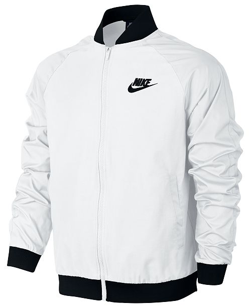 Nike Men's Woven Players Bomber Jacket & Reviews - Coats & Jackets ...